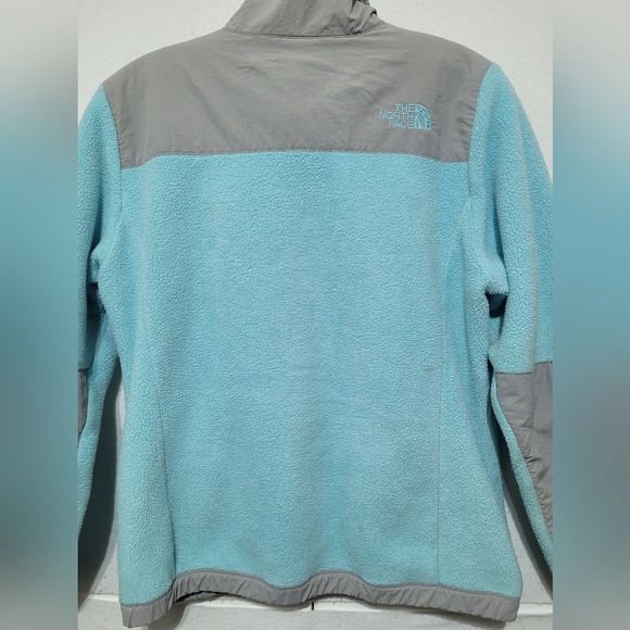THE NORTH FACE DENALI POLARTEC FLEECE GIRL'S SIZE L(14-16) JACKET TURQUOISE/GRAY - Picture 4 of 16